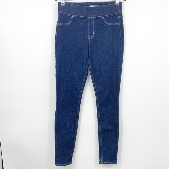 Old Navy Women 4 Jeans Dark Wash Denim Pants Skinny Jegging Mid Rise Pull On - Picture 1 of 7